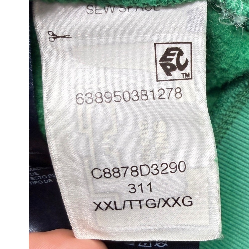 Tommy Hilfiger Heavyweight Collegiate Logo‎ Hoodie Men XXL Green - Picture 14 of 16